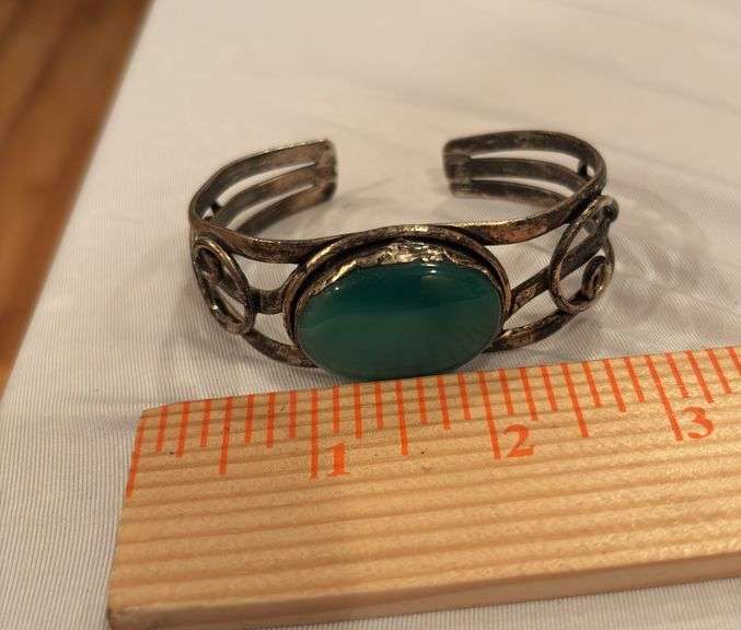 Vintage Turquoise bracelet, unmarked image