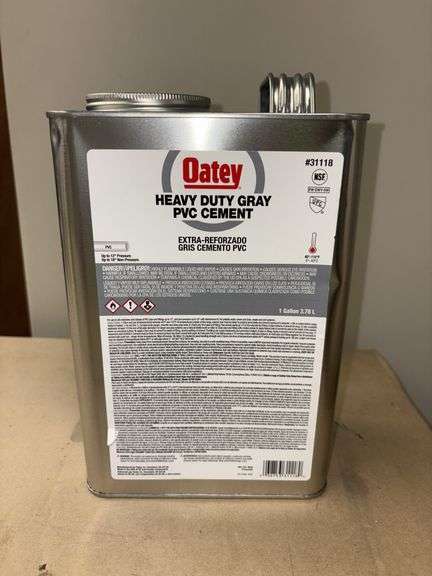 1 gallon Oatey heavy duty gray PVC cement image