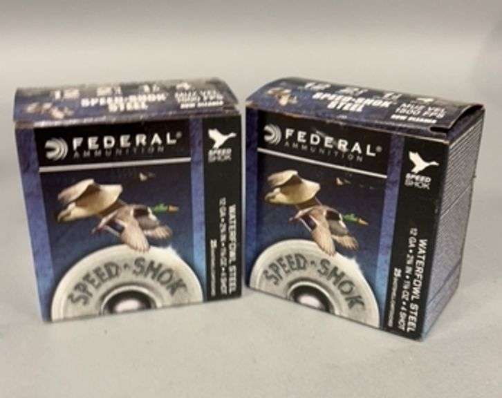 Two Boxes of Federal Speed-Shok Waterfowl Steel 12 GA 2 3/4" #2 Shot Ammunition image