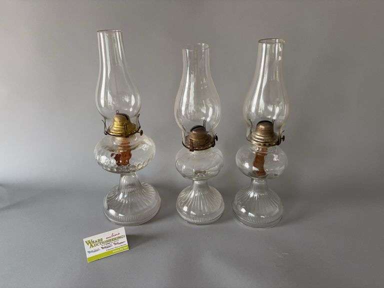 Three oil lamps image