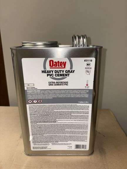 1 gallon Oatey heavy duty gray PVC cement image