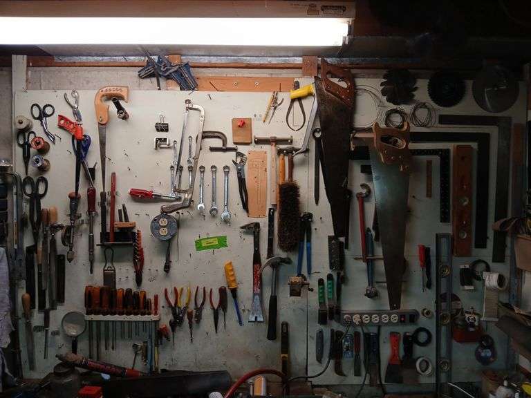 All tools on wall as shown image