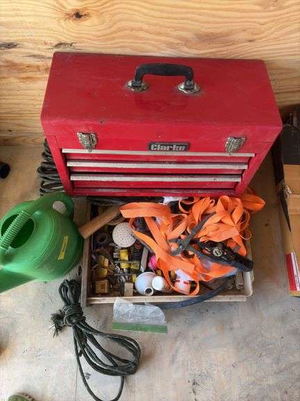 Toolbox, water can, tie downs, rope, etc image