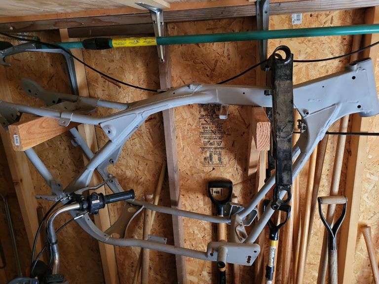 Harley frame and various parts with it image