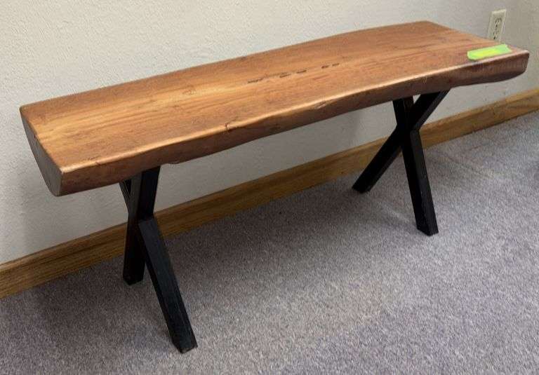 12D x 42L x 19H log style bench image
