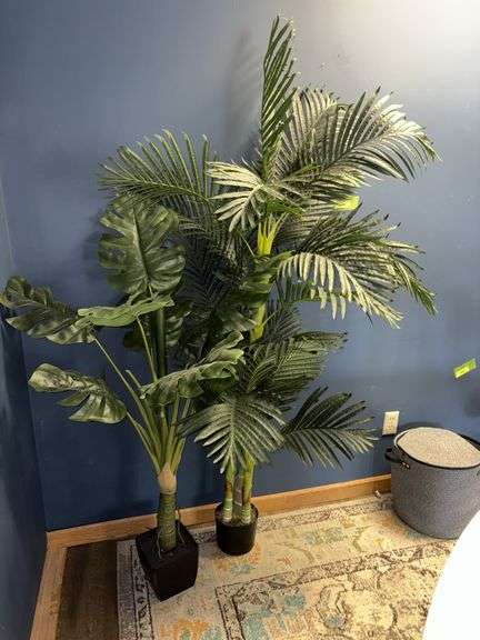 Two approx 5’ artificial plants