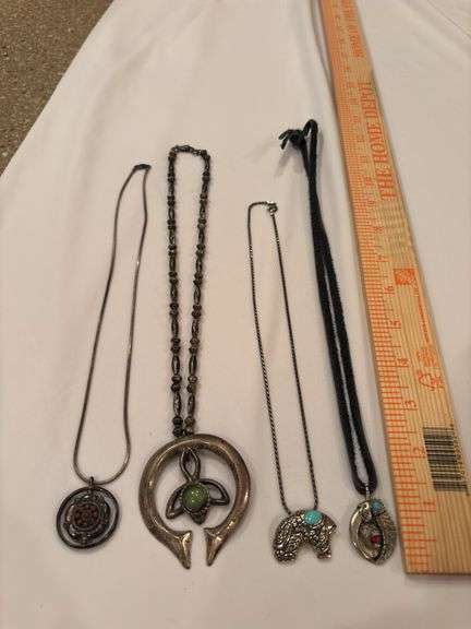 Four various necklaces image