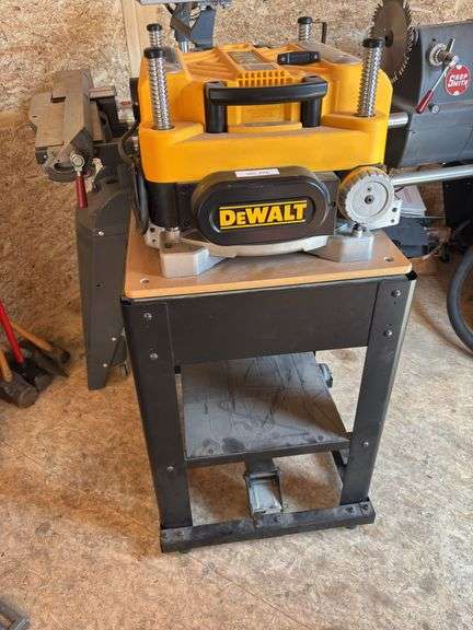 Dewalt 13” Thickness Planer on roller stand
