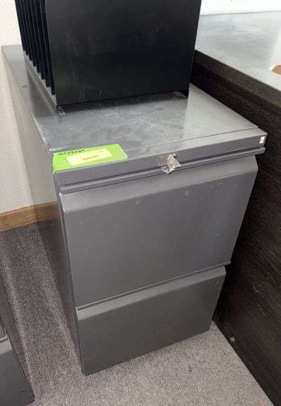 15D x 29L x 27H two drawer letter size file cabinet with office storage files