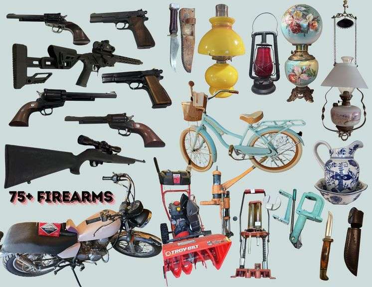 75+ FIREARMS, RELOADING EQUIPMENT, MOTORCYCLE, HOUSEHOLD & MORE in Cheyenne 25-0805.wol image