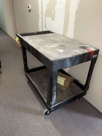 Uline rolling poly cart 24x44x33H image