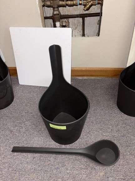 Rento sauna bucket and ladle
