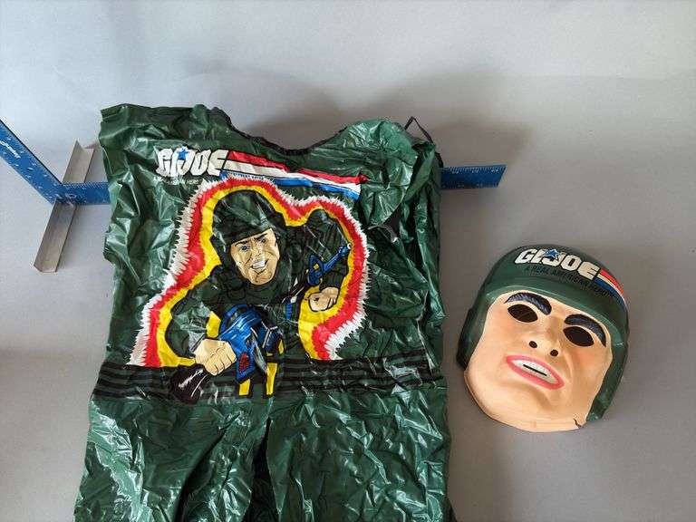 Vintage GI Joe Halloween costume. Body suit is torn pretty bad image