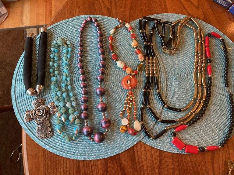 Costume jewelry necklaces image