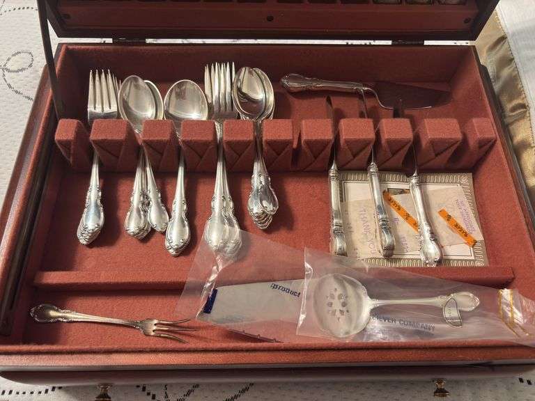 Towle Sterling 1962 flatware in box image