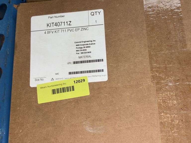 Colonial Valve butterfly valve 4” Part KIT40711Z image