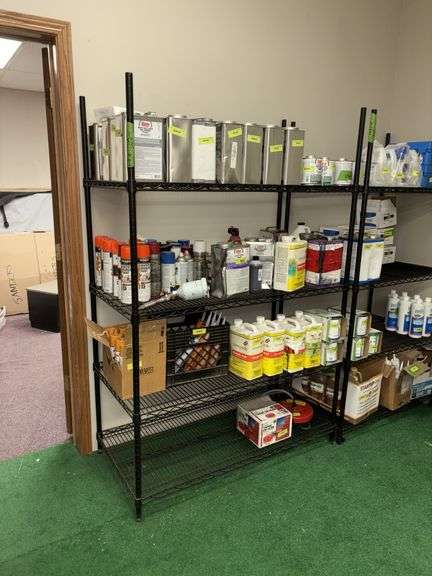 Metal shelving unit 24D x 48L x 72H NO CONTENTS image