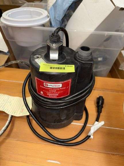 Utilitech 1/3hp submersible utility pump image