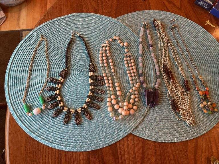 Costume jewelry necklaces image