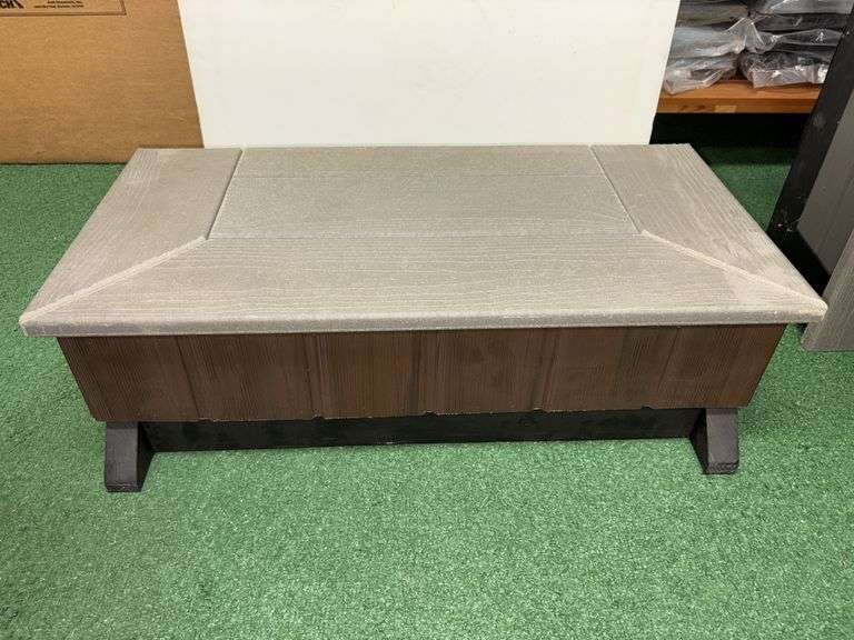 30” brown composite spa single step image