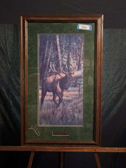Signed and numbered Vivi Crandall print “Continental Divide – West” 21 x 33 1/2 image