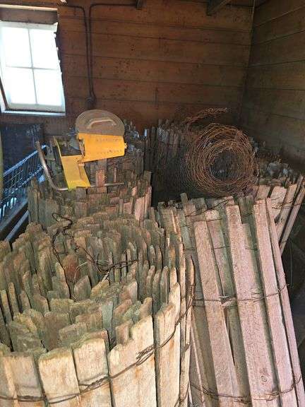9 rolls wood picket snow fence 9 TIMES YOUR BID image