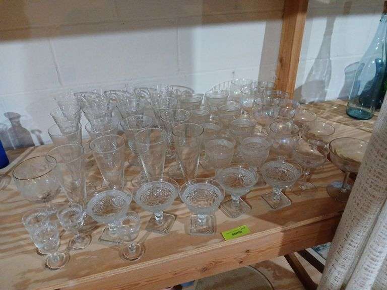 Abundance of stemware