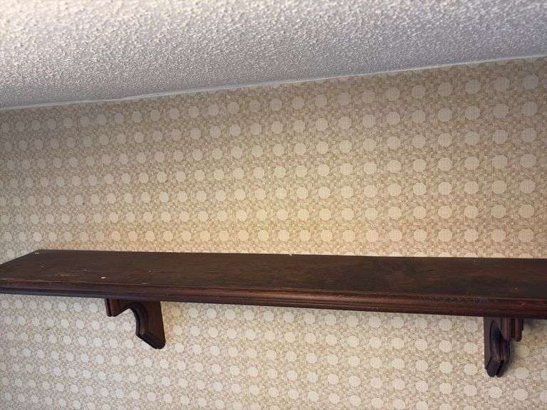 56” long x 10” deep wall shelf
