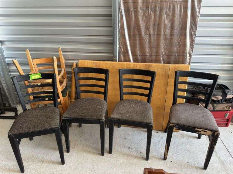 6 chairs and dropleaf table image