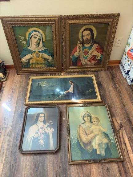 Five pieces religious art image