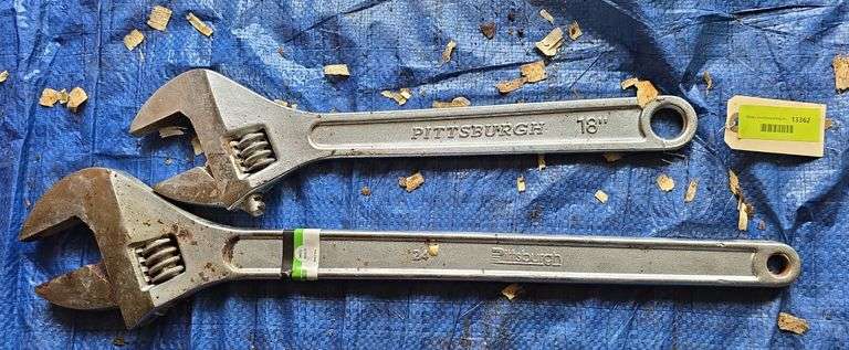 Two crescent wrenches-18” and 24” image
