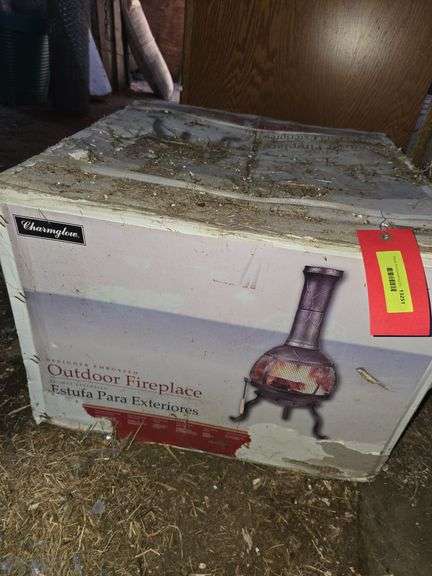 NIB Designer embossed Outdoor Fireplace by Charmglow image