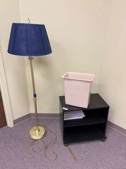 Lamp, trash can, roller storage unit image