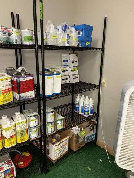 Metal shelving unit 24D x 36L x 72H NO CONTENTS image