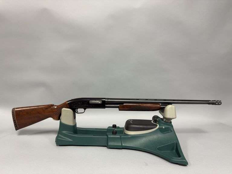 Western Field Shotgun, Model M550CR, SN G736213, 20Ga, modified BBL, stock has crack @ receiver image