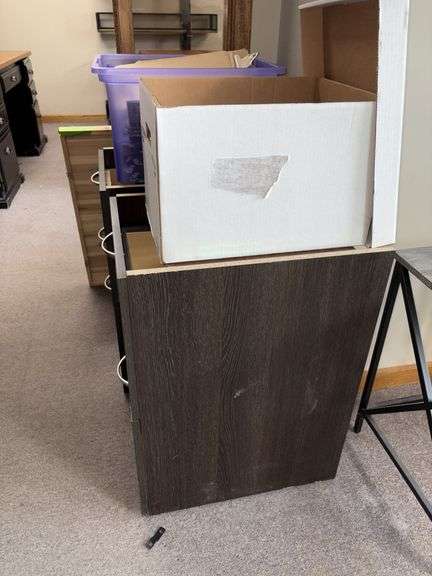 (2) 21 x 15 x 28H under desk file drawers and quantity of hanging file folders