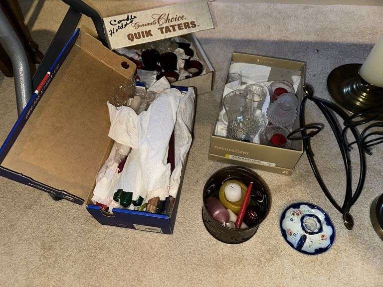 Candles, candle holders, sconces etc..