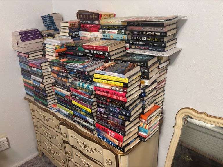 Massive collection of hardback reading novels - never buy another book again image