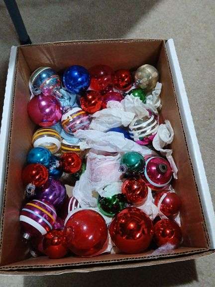 Old Christmas items, bubble lights, ornaments etc...