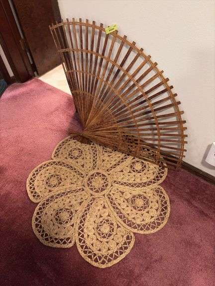 42” bamboo fan and 36” flower image