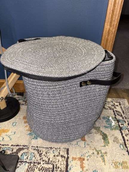 Two WayIdeal zippered baskets, Sterling Industries drafting art and Mutuw desk lamp