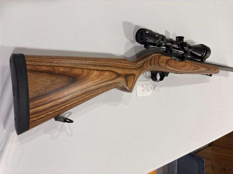 Sturm Ruger & Co. rifle model 10/22 carbine semi-auto, S#245-72271 cal .22LR with Bushnell scope 4X-12X banner, Ruger Hammer Forged Barrel image