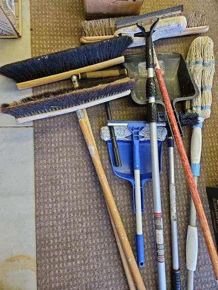 Brooms, Mop, Busy Pans image
