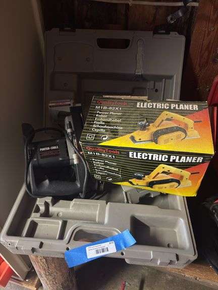Porter cable, T2 plate joiner tilt fence and quality tools, electric planer image