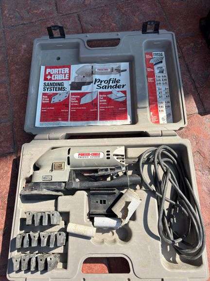 Porter Cable Profile Sander in grey case