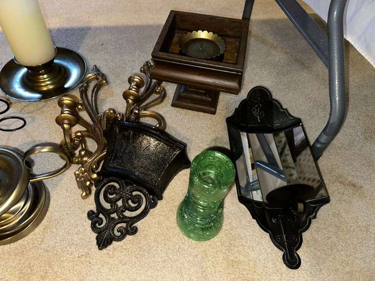 Candles, candle holders, sconces etc..