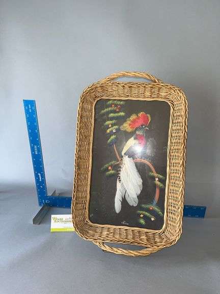 Feather bird tray image