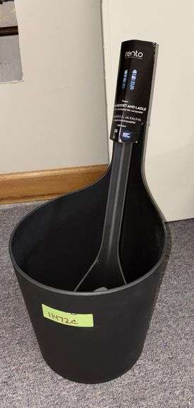 Rento sauna bucket and ladle