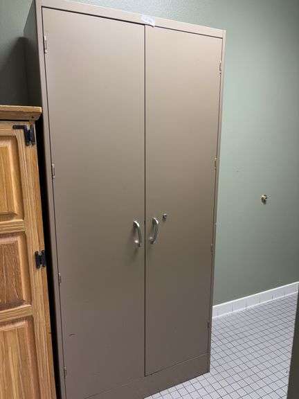 Metal storage cabinet 36x18x78 image