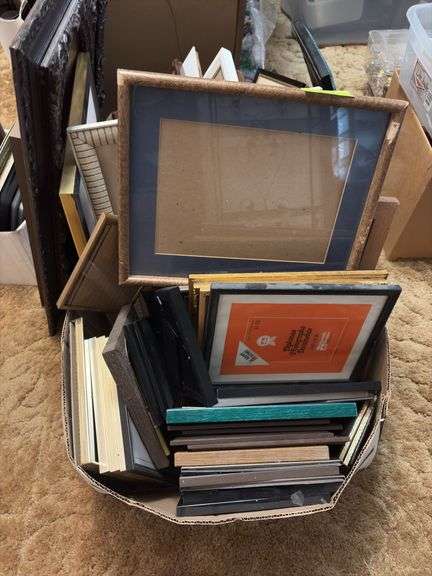 LARGE quantity of picture frames, all sizes and styles